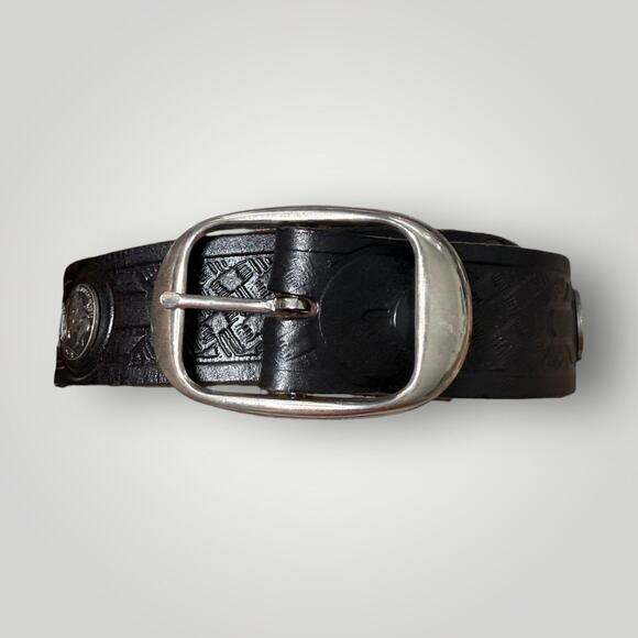 Motorcycle Leather Belts Lot of 3 Harley Davidson sz 32,Buffalo sz 32,Easy Rider - Picture 7 of 14